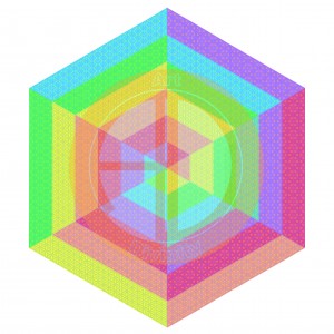 Art divinity piece 14 - Geometric degrees of colour