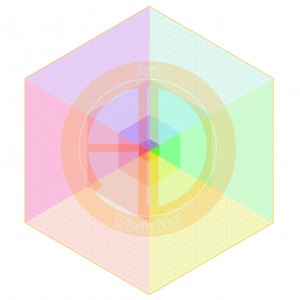 Art divinity piece 9 - octaves of cubic colour