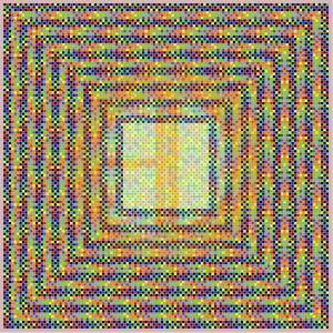 Art mosaic piece 8 - pixel dreams