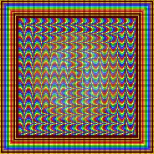 Art mosaic piece 2 - Swirling spectrum